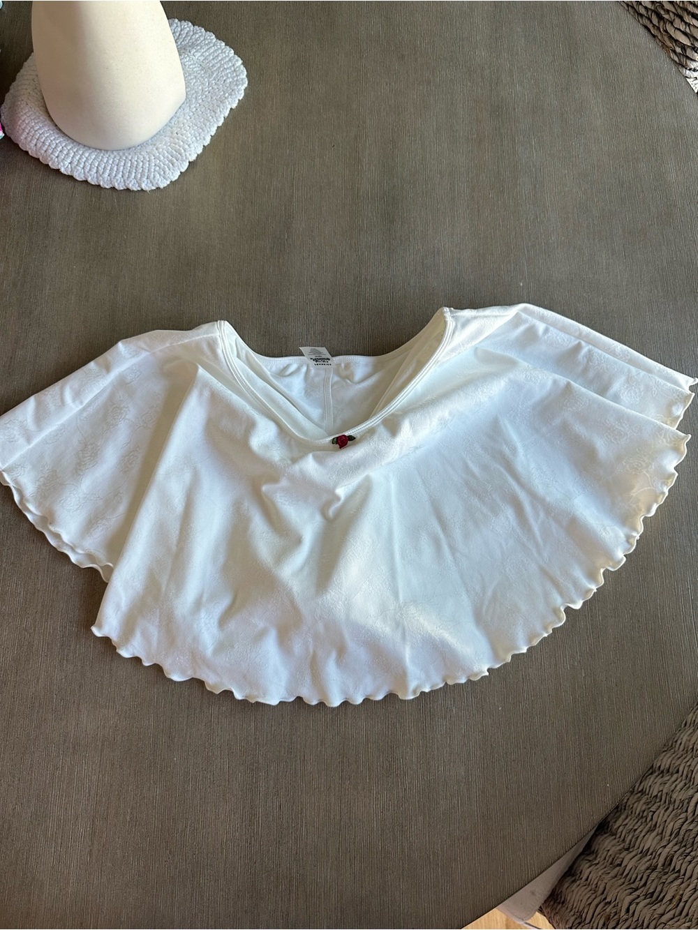 Frankie's Bikinis White Mini Skirt